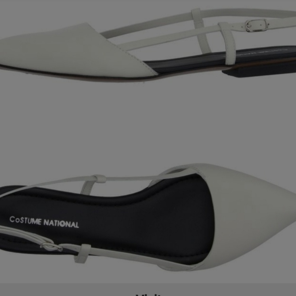Costume National Top Star White Bianco Flats